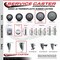 Service Caster 5'' Thermo Rubber Wheel Swivel Bolt Hole Caster Set with 2 Posi Lock Brakes, 4PK SCC-BH20S514-TPRB-PLB-2-S-2 - alternate 6
